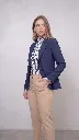 Blazer de mujer-Renata-Azul Navy-Lino Mirella-talla medium-pantalon de vestir-azahara-beige.webp