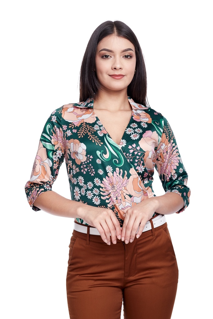 [100000003902] BLUSA LEILANY (Verde Botella, S)