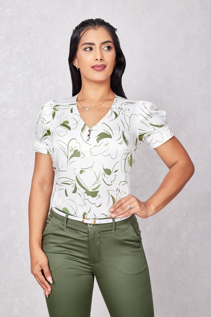 [100000005078] BLUSA AYDA (Verde Olivo, S)