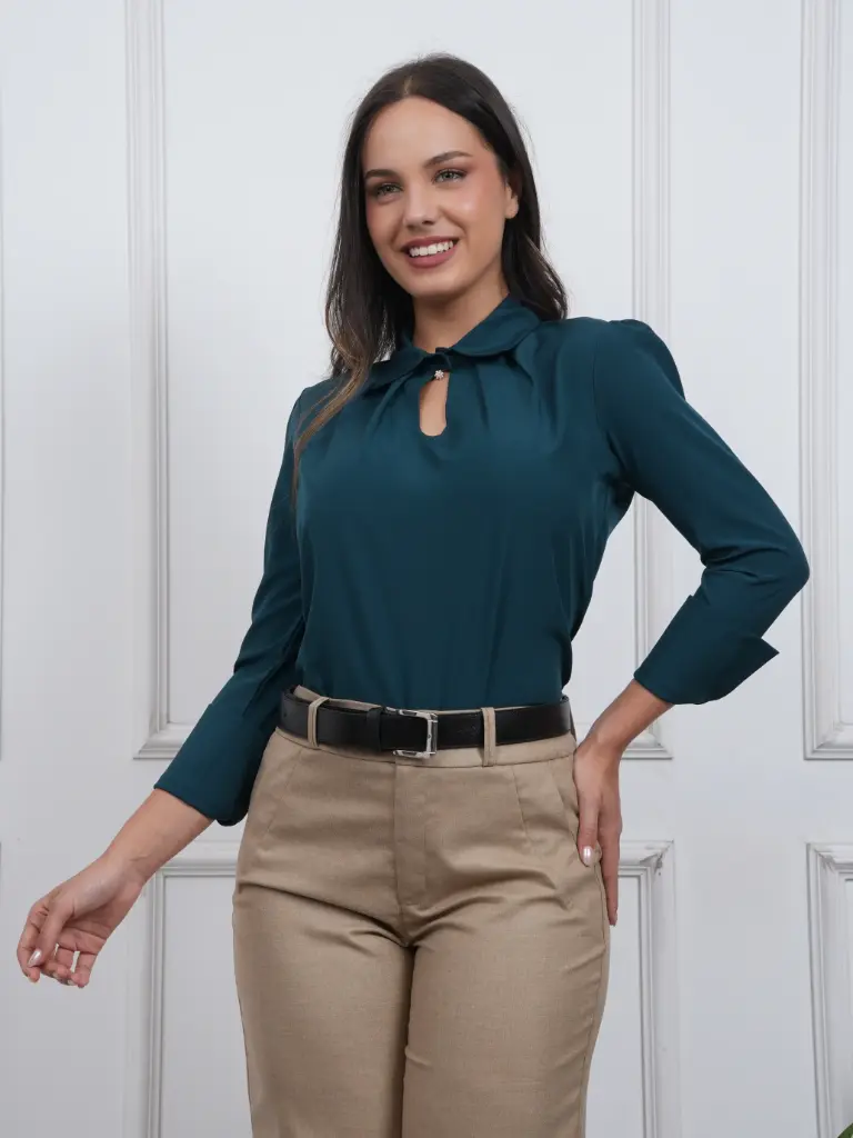 [100000006527] BLUSA BLUMA (Verde Botella, S)