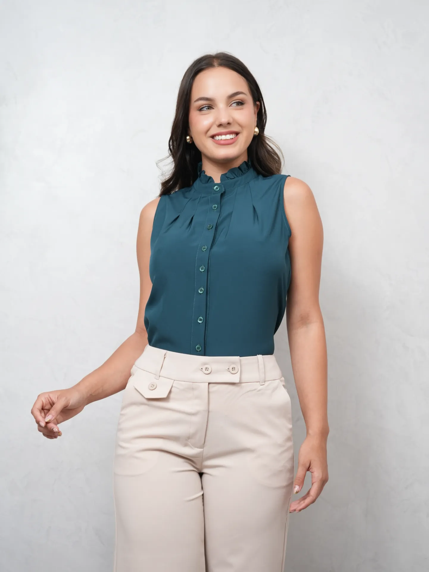 [100000006712] BLUSA ZIA (Verde Botella, S)